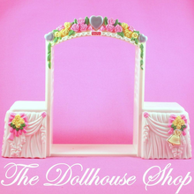 Fisher Price Loving Family Dollhouse White Wedding Set Musical Arch-Toys & Hobbies:Preschool Toys & Pretend Play:Fisher-Price:1963-Now:Dollhouses-Fisher-Price-Dollhouse,Fisher Price,Loving Family,Outdoor Furniture,Used,Wedding Set-The Dollhouse Shop