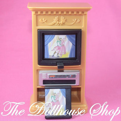 Fisher Price Loving Family Dollhouse Winnie Pooh Flip TV Television 3 Videos DVD-Toys & Hobbies:Preschool Toys & Pretend Play:Fisher-Price:1963-Now:Dollhouses-Fisher-Price-Dollhouse,Dream Dollhouse,Fisher Price,Living Room,Loving Family,Used-Fisher Price Loving Family Dollhouse Winnie Pooh Flip TV with 3 fun videos. Perfect for pretend play! Find it now at The Dollhouse Shop!-The Dollhouse Shop