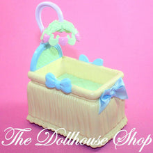Fisher Price Loving Family Dollhouse Yellow Doll Crib Cradle Nursery Holidays-Toys & Hobbies:Preschool Toys & Pretend Play:Fisher-Price:1963-Now:Dollhouses-Fisher-Price-Baby,Cribs & Cradles,Dollhouse,Fisher Price,Home for the Holidays,Home for the Holidays Dollhouse,Loving Family,Nursery Room,Used,Yellow-Fisher Price Loving Family Dollhouse yellow crib with rocking cradle fits 2-inch dolls. Perfect for holiday play! Shop now at The Dollhouse Shop!-The Dollhouse Shop