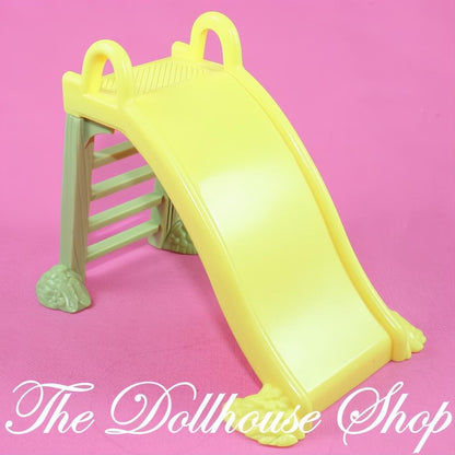 Fisher-Price Loving Family Dollhouse Yellow Slide Backyard Fun Playground-The Dollhouse Shop