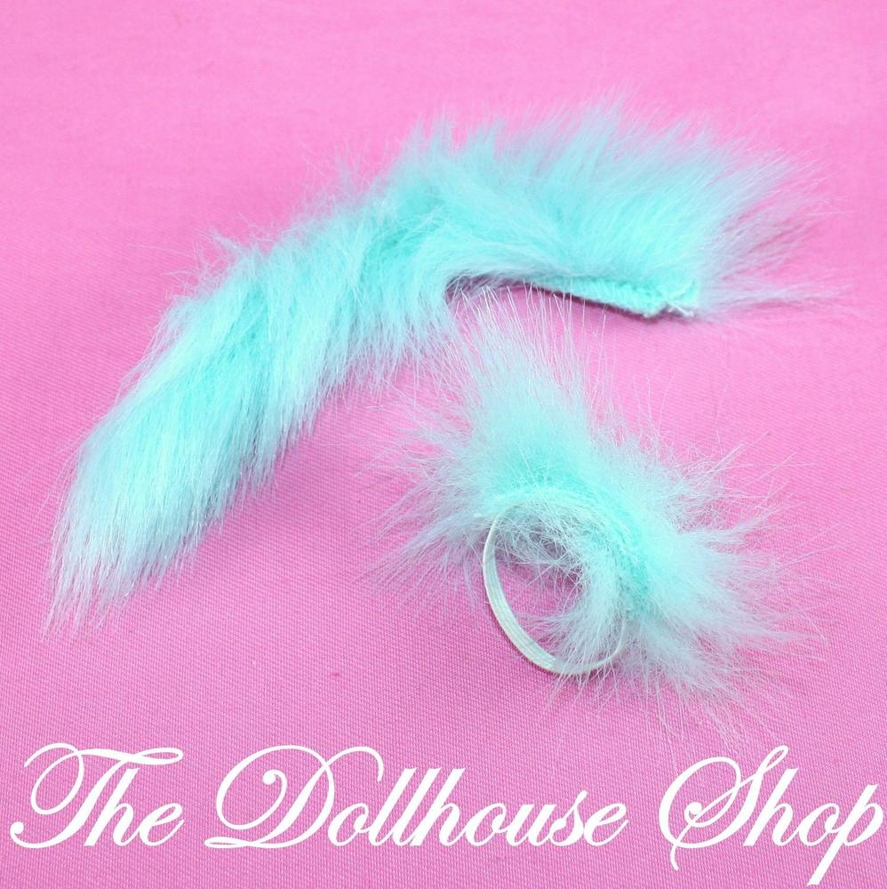 Fisher Price Loving Family Dream Dollhouse Aqua Fuzzy Boa Headpiece Dress Up-Toys & Hobbies:Preschool Toys & Pretend Play:Fisher-Price:1963-Now:Dollhouses-Fisher-Price-Ballet Sets,Doll Dress Ups,Dollhouse,Dream Dollhouse,Fisher Price,Loving Family,Used-The Dollhouse Shop