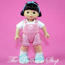 Fisher Price Loving Family Dream Dollhouse Asian Girl Doll Pink Overalls Black Hair-Toys & Hobbies:Preschool Toys & Pretend Play:Fisher-Price:1963-Now:Dollhouses-Fisher-Price-Asian,Brown Hair,Dollhouse,Dolls,Dream Dollhouse,Fisher Price,Girl Dolls,Loving Family,Pink,Rare,Used-Fisher Price Loving Family Dream Dollhouse Asian Girl Doll in pink coveralls, perfect for creative play. Find her now at The Dollhouse Shop!-The Dollhouse Shop