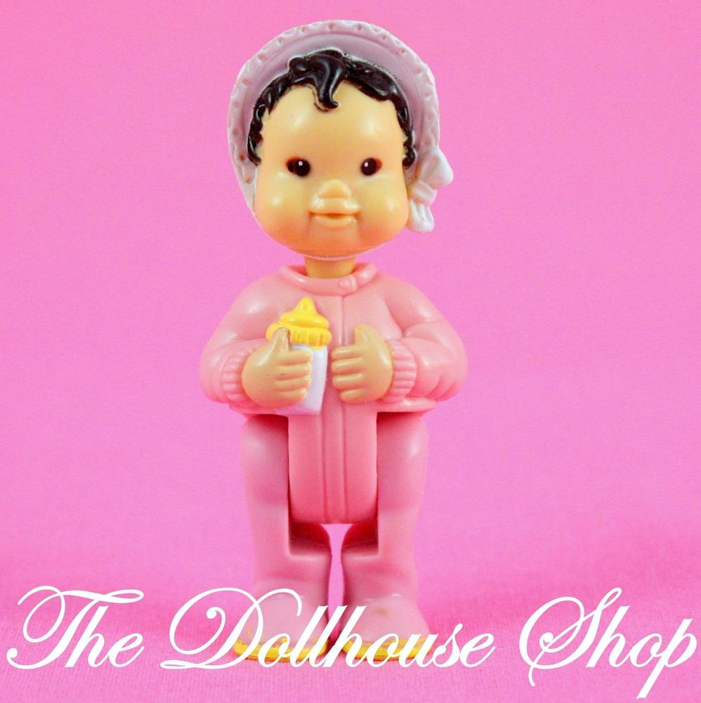 Fisher Price Loving Family Dream Dollhouse Asian Pink Baby Girl Doll Black Hair-Toys & Hobbies:Preschool Toys & Pretend Play:Fisher-Price:1963-Now:Dollhouses-Fisher-Price-Asian,Baby,Black Hair,Dollhouse,Dolls,Dream Dollhouse,Girl Dolls,Loving Family,Nursery Room,Pink,Used-The Dollhouse Shop