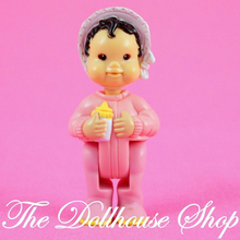 Fisher Price Loving Family Dream Dollhouse Asian Pink Baby Girl Doll Black Hair-Toys & Hobbies:Preschool Toys & Pretend Play:Fisher-Price:1963-Now:Dollhouses-Fisher-Price-Asian,Baby,Black Hair,Dollhouse,Dolls,Dream Dollhouse,Girl Dolls,Loving Family,Nursery Room,Pink,Used-The Dollhouse Shop