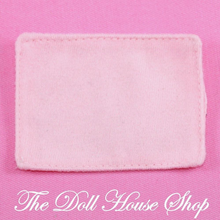 Fisher Price Loving Family Dream Dollhouse Baby Dolls Pink Nursery Crib Blanket-Toys & Hobbies:Preschool Toys & Pretend Play:Fisher-Price:1963-Now:Dollhouses-Fisher-Price-Blankets & Rugs,Dollhouse,Dream Dollhouse,Fisher Price,Kids Bedroom,Loving Family,Nursery Room,Used-The Dollhouse Shop