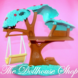 Fisher Price Loving Family Dream Dollhouse Backyard Treehouse Tree Fort Swing-Toys & Hobbies:Preschool Toys & Pretend Play:Fisher-Price:1963-Now:Dollhouses-Fisher-Price-Backyard Fun,Dollhouse,Dream Dollhouse,Fisher Price,Loving Family,Outdoor Furniture,Plants and Vases,Used-The Dollhouse Shop