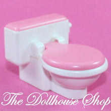 Fisher Price Loving Family Dream Dollhouse Bathroom White Toilet Pink Lid-Toys & Hobbies:Preschool Toys & Pretend Play:Fisher-Price:1963-Now:Dollhouses-Fisher-Price-Bathroom,Bathroom & Laundry Room,Dollhouse,Dream Dollhouse,Fisher Price,Loving Family,Used-Fisher Price Loving Family Dream Dollhouse toilet with pink lid opens and closes! Perfect for doll play. Find it now at The Dollhouse Shop!-The Dollhouse Shop