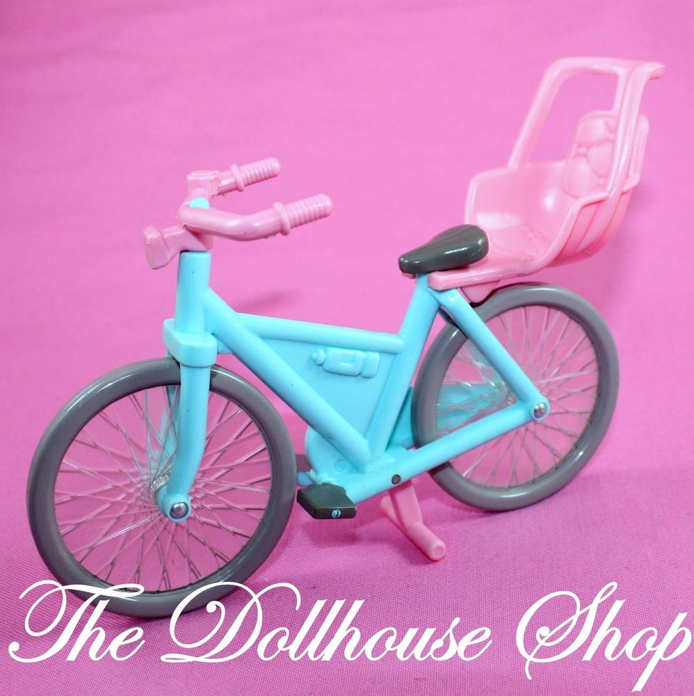 Fisher Price Loving Family Dream Dollhouse Bicycle Bike Pink Baby Girl Doll Seat-Toys & Hobbies:Preschool Toys & Pretend Play:Fisher-Price:1963-Now:Dollhouses-Fisher-Price-Backyard Fun,Dollhouse,Dream Dollhouse,Fisher Price,Loving Family,Outdoor Furniture,Used-The Dollhouse Shop