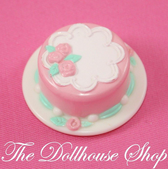 Fisher Price Loving Family Dream Dollhouse Birthday Cake Kitchen Food Party Set-Toys & Hobbies:Preschool Toys & Pretend Play:Fisher-Price:1963-Now:Dollhouses-Fisher-Price-Birthday Party Set,Dollhouse,Dream Dollhouse,Fisher Price,Food Accessories,Kitchen,Loving Family,Used,Wedding Set,White-The Dollhouse Shop