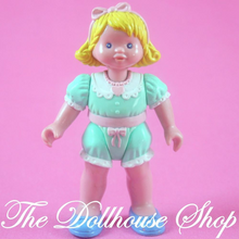Fisher Price Loving Family Dream Dollhouse Blonde Green Girl Doll People-Toys & Hobbies:Preschool Toys & Pretend Play:Fisher-Price:1963-Now:Dollhouses-Fisher-Price-Blonde Hair,Dollhouse,Dolls,Dream Dollhouse,Fisher Price,Girl Dolls,Loving Family,Used-The Dollhouse Shop