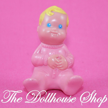 Fisher Price Loving Family Dream Dollhouse Blonde Pink Baby Doll-Toys & Hobbies:Preschool Toys & Pretend Play:Fisher-Price:1963-Now:Dollhouses-Fisher-Price-Baby,Blonde Hair,Dollhouse,Dolls,Dream Dollhouse,Fisher Price,Girl Dolls,Loving Family,Pink,Used-The Dollhouse Shop