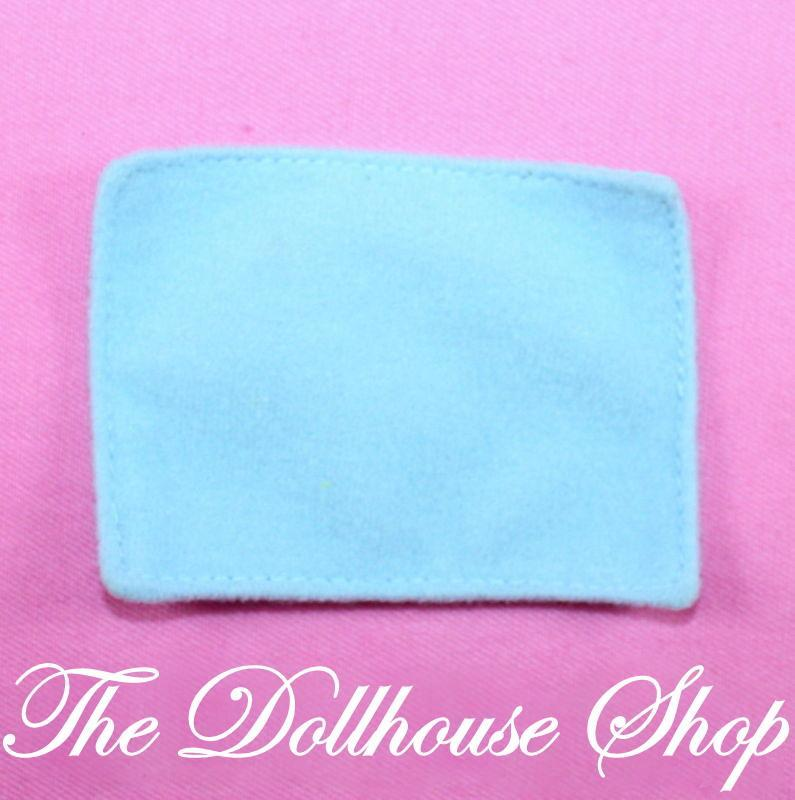 Fisher Price Loving Family Dream Dollhouse Blue Baby Boy Doll Crib Blanket-Toys & Hobbies:Preschool Toys & Pretend Play:Fisher-Price:1963-Now:Dollhouses-Fisher-Price-Blankets & Rugs,Blue,Dollhouse,Dream Dollhouse,Fisher Price,Kids Bedroom,Loving Family,Nursery Room,Used-The Dollhouse Shop
