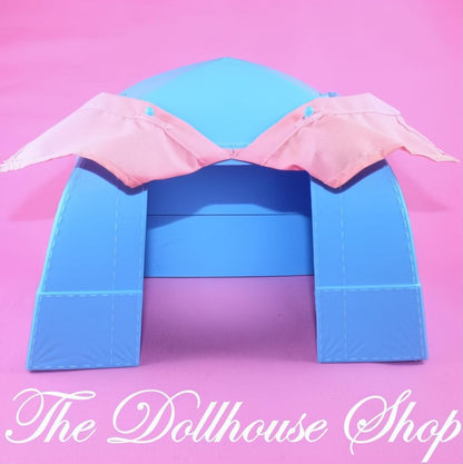 Fisher-Price Loving Family Dream Dollhouse Blue Camping Tent Camp Site-The Dollhouse Shop