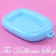 Fisher Price Loving Family Dream Dollhouse Blue Life Boat Raft Beach-Toys & Hobbies:Preschool Toys & Pretend Play:Fisher-Price:1963-Now:Dollhouses-Fisher-Price-Backyard Fun,Beach and Boat Sets,Dollhouse,Fisher Price,Loving Family,Outdoor Furniture,Used-The Dollhouse Shop