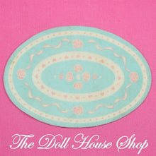 Fisher Price Loving Family Dream Dollhouse Blue White Area Floor Rug Mat Carpet-Toys & Hobbies:Preschool Toys & Pretend Play:Fisher-Price:1963-Now:Dollhouses-Fisher-Price-Blankets & Rugs,Dollhouse,Dream Dollhouse,Fisher Price,Living Room,Loving Family,Soft Furnishings,Used-Fisher Price Loving Family Dream Dollhouse blue & white rug adds charm to playtime. Find this perfect pre-owned mat at The Dollhouse Shop today!-The Dollhouse Shop