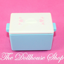 Fisher Price Loving Family Dream Dollhouse Blue White Ice Chest Cooler Camp-Toys & Hobbies:Preschool Toys & Pretend Play:Fisher-Price:1963-Now:Dollhouses-Fisher-Price-Camping Sets,Dollhouse,Dream Dollhouse,Fisher Price,Kitchen,Loving Family,Outdoor Furniture,Used-The Dollhouse Shop