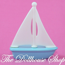 Fisher Price Loving Family Dream Dollhouse Day at the Beach Sailboat Boat-Toys & Hobbies:Preschool Toys & Pretend Play:Fisher-Price:1963-Now:Dollhouses-Fisher-Price-Beach and Boat Sets,Dollhouse,Dream Dollhouse,Fisher Price,Loving Family,Nursery Room,Playroom,Used-The Dollhouse Shop