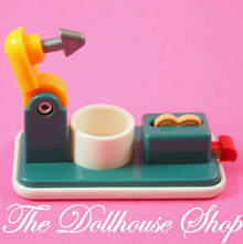 Fisher Price Loving Family Dream Dollhouse Doll Kitchen Green Mixer Toaster Blender-Toys & Hobbies:Preschool Toys & Pretend Play:Fisher-Price:1963-Now:Dollhouses-Fisher-Price-Dollhouse,Dream Dollhouse,Fisher Price,Food Accessories,Kitchen,Loving Family,Used-The Dollhouse Shop