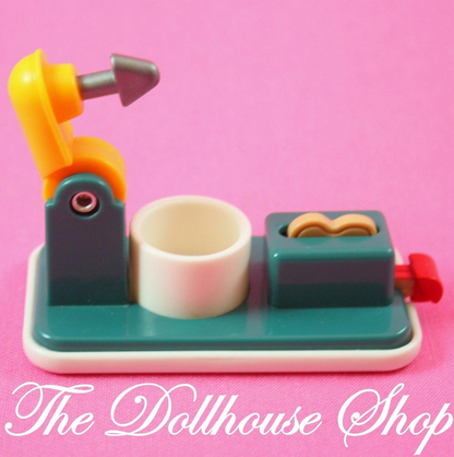 Fisher Price Loving Family Dream Dollhouse Doll Kitchen Green Mixer Toaster Blender-Toys & Hobbies:Preschool Toys & Pretend Play:Fisher-Price:1963-Now:Dollhouses-Fisher-Price-Dollhouse,Dream Dollhouse,Fisher Price,Food Accessories,Kitchen,Loving Family,Used-The Dollhouse Shop