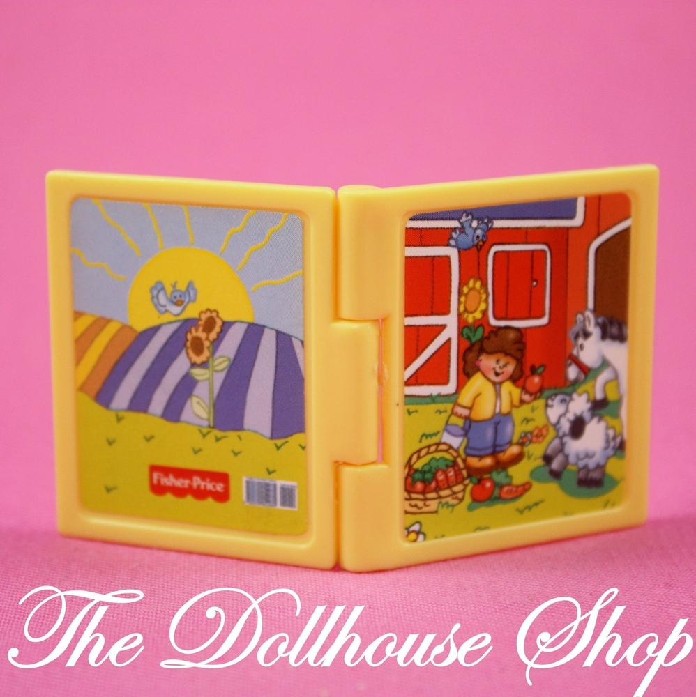 Fisher Price Loving Family Dream Dollhouse Doll Nursery Miniature Yellow Book-Toys & Hobbies:Preschool Toys & Pretend Play:Fisher-Price:1963-Now:Dollhouses-Fisher-Price-Dollhouse,Dream Dollhouse,Fisher Price,Kids Bedroom,Loving Family,Nursery Room,Playroom,Used-The Dollhouse Shop