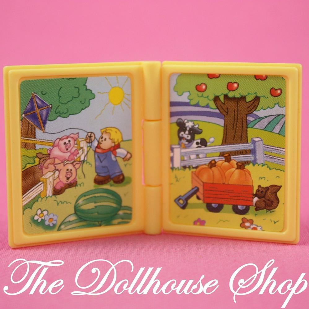 Fisher Price Loving Family Dream Dollhouse Doll Nursery Miniature Yellow Book-Toys & Hobbies:Preschool Toys & Pretend Play:Fisher-Price:1963-Now:Dollhouses-Fisher-Price-Bedroom,Dollhouse,Dream Dollhouse,Fisher Price,Kids Bedroom,Loving Family,Nursery Room,Used-Fisher Price Loving Family Dream Dollhouse yellow book opens and closes for doll bedtime fun. Find it now at The Dollhouse Shop!-The Dollhouse Shop