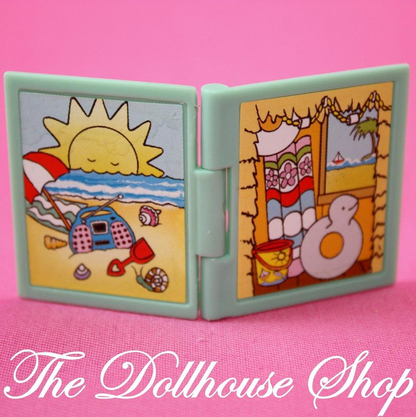 Fisher Price Loving Family Dream Dollhouse Doll's Green Book Nursery Toy Kids-Toys & Hobbies:Preschool Toys & Pretend Play:Fisher-Price:1963-Now:Dollhouses-Fisher-Price-Dollhouse,Dream Dollhouse,Fisher Price,Loving Family,Nursery Room,Playroom,Used-The Dollhouse Shop