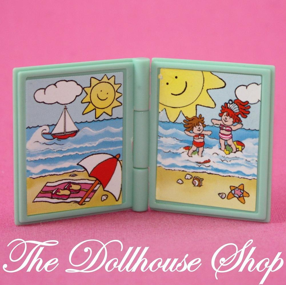 Fisher Price Loving Family Dream Dollhouse Doll's Green Book Nursery Toy Kids-Toys & Hobbies:Preschool Toys & Pretend Play:Fisher-Price:1963-Now:Dollhouses-Fisher-Price-Dollhouse,Dream Dollhouse,Fisher Price,Loving Family,Nursery Room,Playroom,Used-The Dollhouse Shop