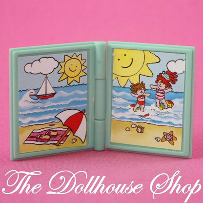 Fisher Price Loving Family Dream Dollhouse Doll's Green Book Nursery Toy Kids-Toys & Hobbies:Preschool Toys & Pretend Play:Fisher-Price:1963-Now:Dollhouses-Fisher-Price-Dollhouse,Dream Dollhouse,Fisher Price,Loving Family,Nursery Room,Playroom,Used-The Dollhouse Shop