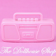 Fisher Price Loving Family Dream Dollhouse Doll's Pink Stereo Radio Kids Bedroom-Toys & Hobbies:Preschool Toys & Pretend Play:Fisher-Price:1963-Now:Dollhouses-Fisher-Price-Bedroom,Dollhouse,Dream Dollhouse,Fisher Price,Loving Family,Nursery Room,Pink,Playroom,Used-The Dollhouse Shop