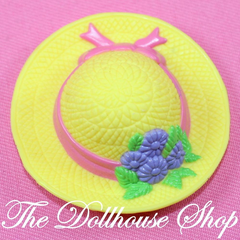 Fisher Price Loving Family Dream Dollhouse Dress Up Yellow Dolls Hat-Toys & Hobbies:Preschool Toys & Pretend Play:Fisher-Price:1963-Now:Dollhouses-Fisher-Price-Doll Dress Ups,Dollhouse,Dream Dollhouse,Fisher Price,Loving Family,Soft Furnishings,Used-Fisher Price Loving Family Dream Dollhouse Yellow Hat fits dolls perfectly. Gently used, fun for pretend play. Find it now at The Dollhouse Shop!-The Dollhouse Shop