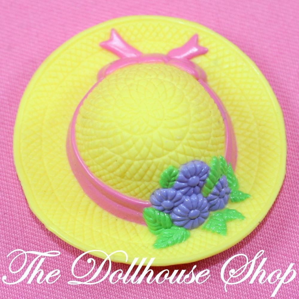 Fisher Price Loving Family Dream Dollhouse Dress Up Yellow Dolls Hat-Toys & Hobbies:Preschool Toys & Pretend Play:Fisher-Price:1963-Now:Dollhouses-Fisher-Price-Doll Dress Ups,Dollhouse,Dream Dollhouse,Fisher Price,Loving Family,Used-The Dollhouse Shop