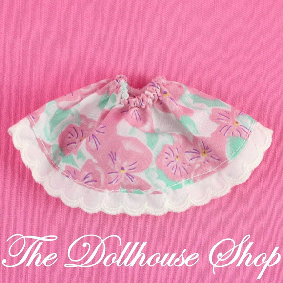 Fisher Price Loving Family Dream Dollhouse Floral Doll Skirt Dress Up Mom Grandma-Toys & Hobbies:Preschool Toys & Pretend Play:Fisher-Price:1963-Now:Dollhouses-Fisher-Price-Doll Dress Ups,Dollhouse,Dream Dollhouse,Fisher Price,Grandma,Loving Family,Mother,Used-The Dollhouse Shop