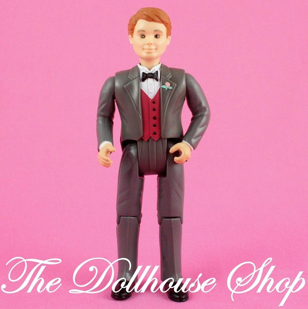 Fisher Price Loving Family Dream Dollhouse Groom Wedding Set Husband Doll-Toys & Hobbies:Preschool Toys & Pretend Play:Fisher-Price:1963-Now:Dollhouses-Fisher-Price-Dollhouse,Dolls,Dream Dollhouse,Father,Fisher Price,Loving Family,Used,Wedding Set-The Dollhouse Shop