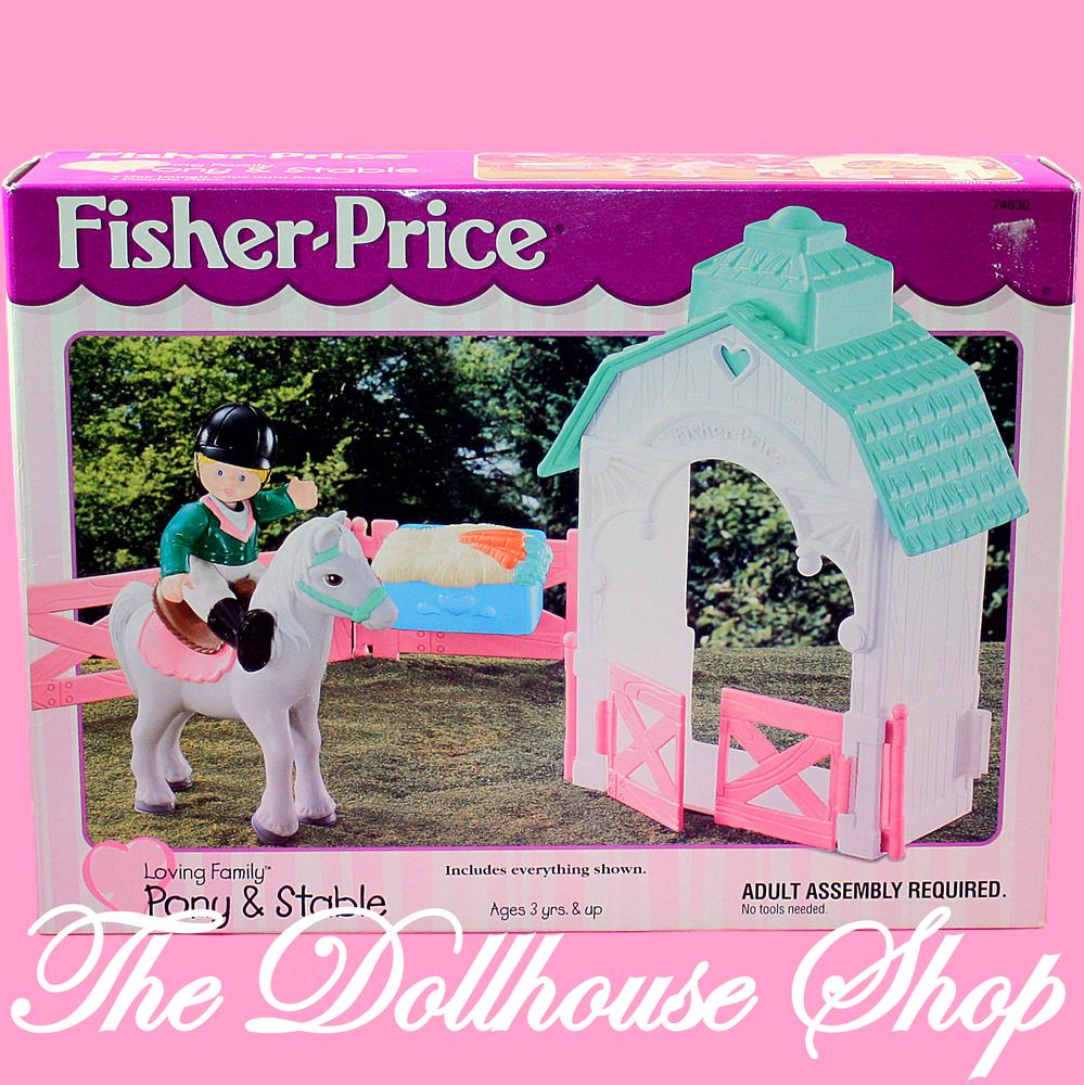 Fisher Price Loving Family Dream Dollhouse Horse Pony & Stable New-Toys & Hobbies:Preschool Toys & Pretend Play:Fisher-Price:1963-Now:Dollhouses-Fisher-Price-Animal & Pet Accessories,Animals & Pets,Dollhouse,Fisher Price,Horses & Stables,Loving Family,New,New Boxed Sets-The Dollhouse Shop