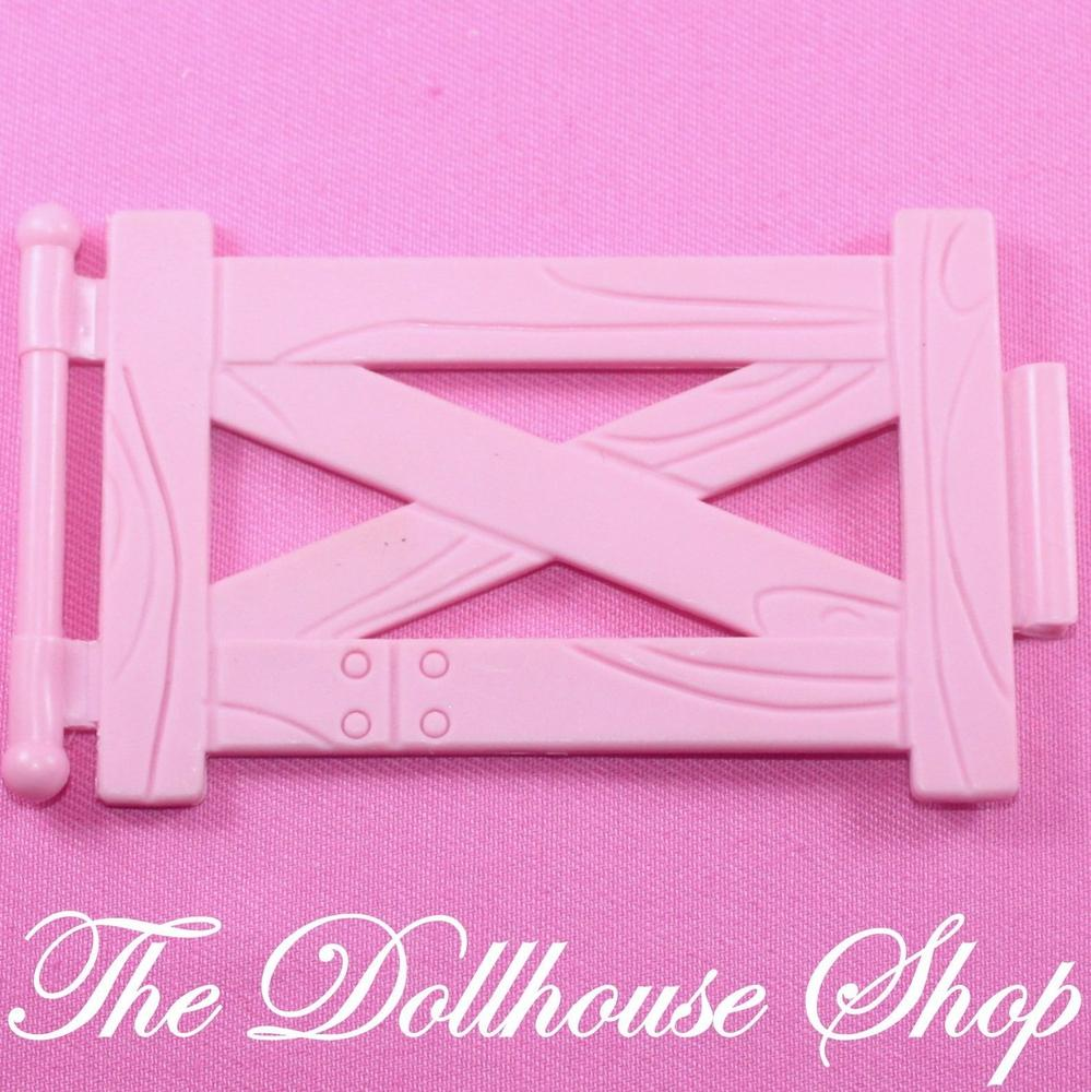 Fisher Price Loving Family Dream Dollhouse Horse Pony Stable Pink Fence-Toys & Hobbies:Preschool Toys & Pretend Play:Fisher-Price:1963-Now:Dollhouses-Fisher-Price-Dollhouse,Dream Dollhouse,Fisher Price,Horses & Stables,Loving Family,Pink,Used-The Dollhouse Shop