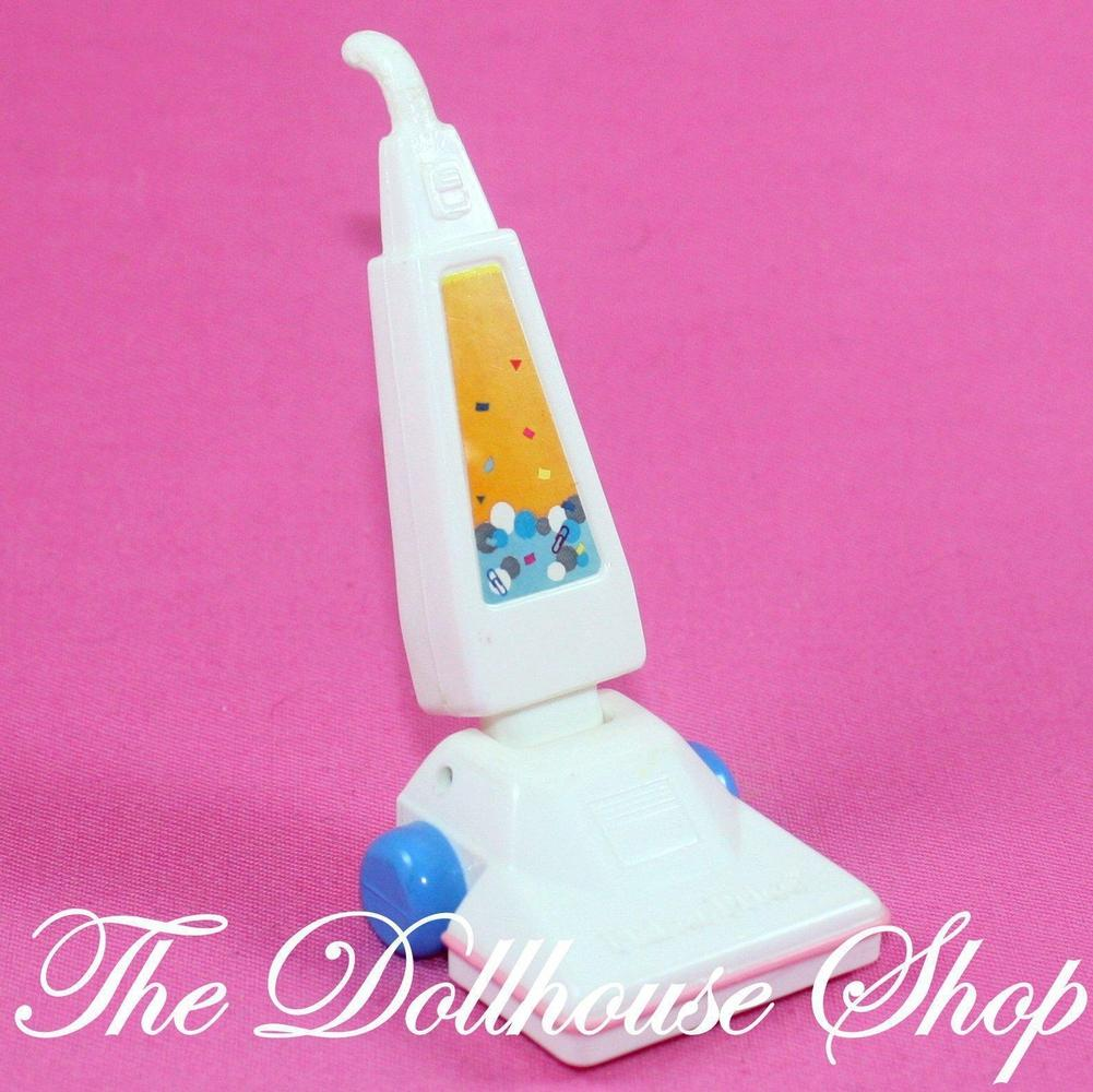 Fisher Price Loving Family Dream Dollhouse Laundry White Vacuum Cleaner-Toys & Hobbies:Preschool Toys & Pretend Play:Fisher-Price:1963-Now:Dollhouses-Fisher-Price-Dollhouse,Dream Dollhouse,Fisher Price,Laundry Room,Loving Family,Used-The Dollhouse Shop