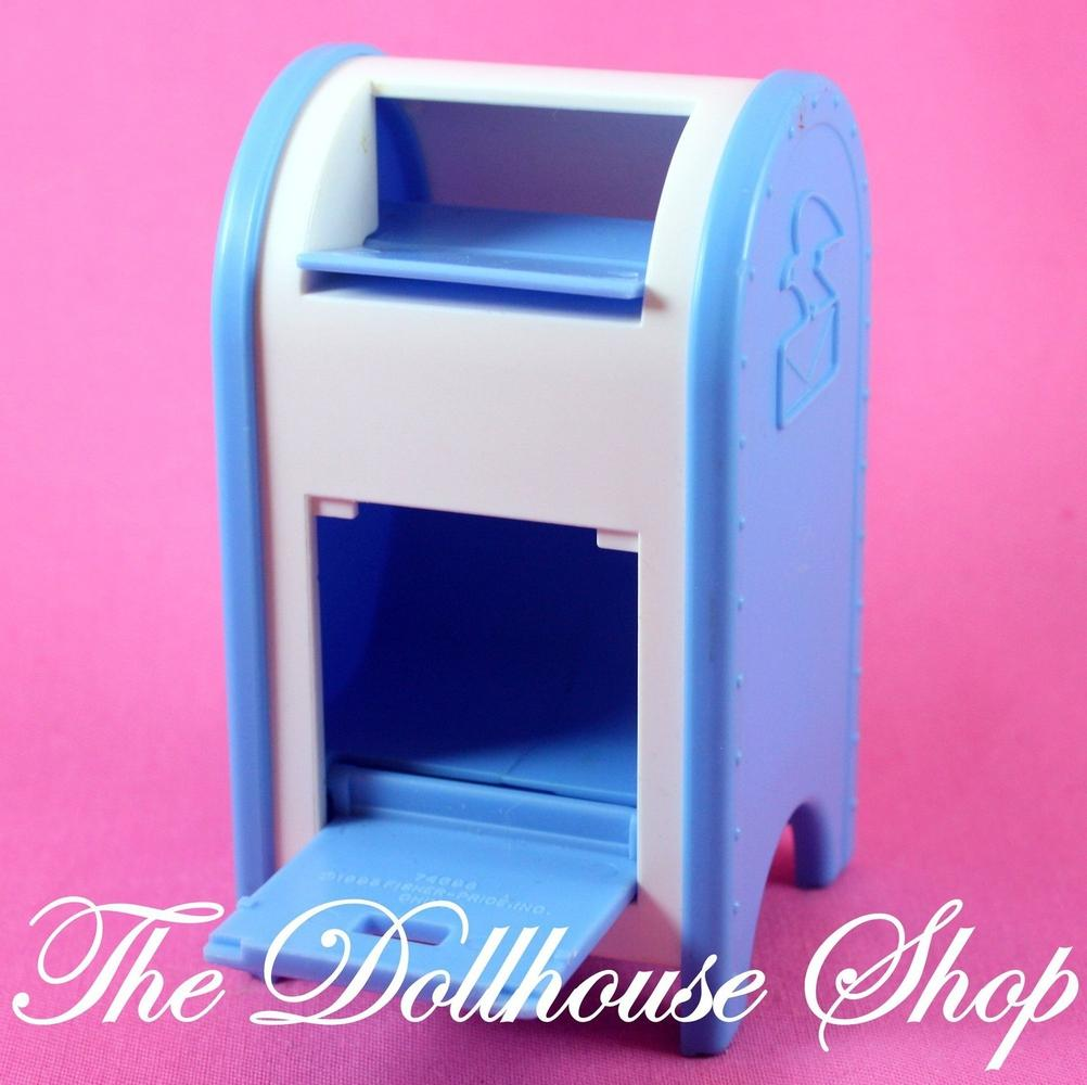 Fisher Price Loving Family Dream Dollhouse Mail carrier Post Letter Box USPS-Toys & Hobbies:Preschool Toys & Pretend Play:Fisher-Price:1963-Now:Dollhouses-Fisher-Price-Dollhouse,Dream Dollhouse,Fisher Price,Loving Family,Mail Carrier Set,Used-The Dollhouse Shop