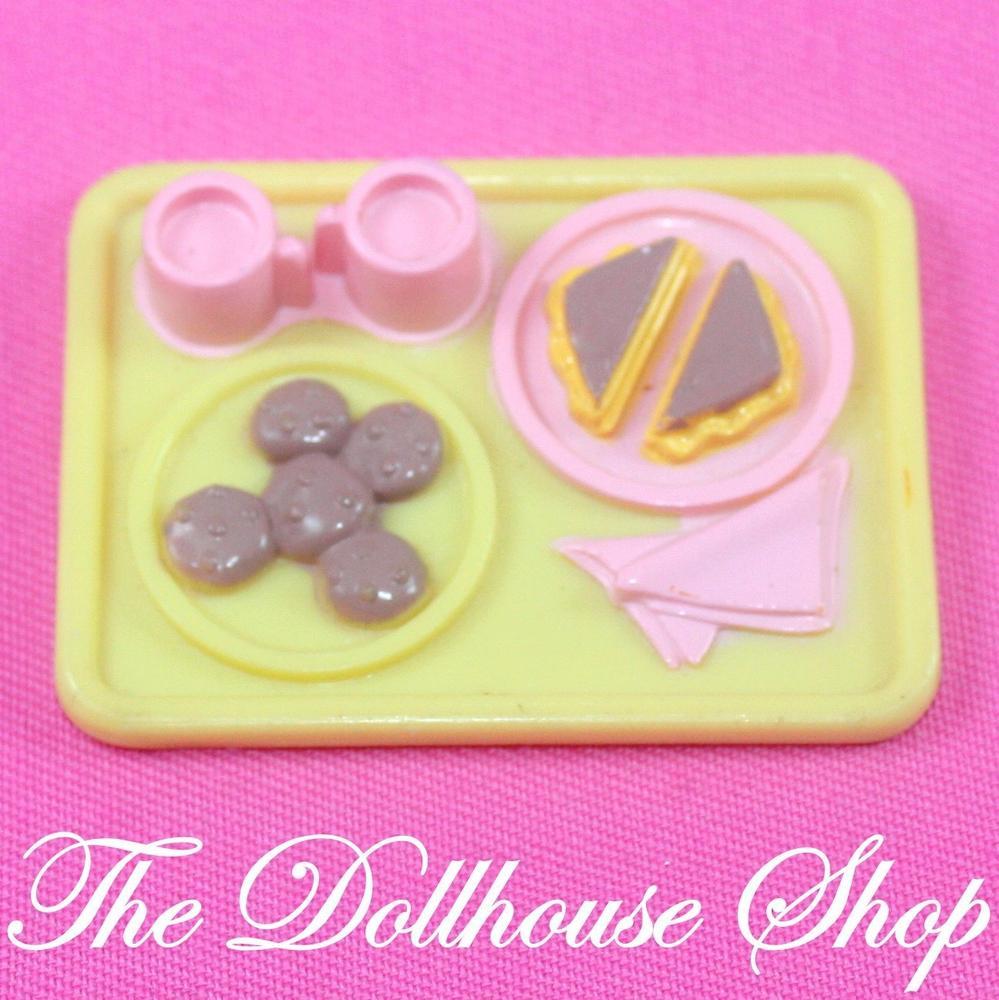 Fisher Price Loving Family Dream Dollhouse Milk Cookies Food Plate Tray Kitchen-Toys & Hobbies:Preschool Toys & Pretend Play:Fisher-Price:1963-Now:Dollhouses-Fisher-Price-Dining Room,Dollhouse,Dream Dollhouse,Fisher Price,Food Accessories,Kitchen,Loving Family,Used,Yellow-Fisher Price Loving Family Dream Dollhouse food tray with sandwich, milk, and cookies. Perfect for dollhouse fun! Shop now at The Dollhouse Shop!-The Dollhouse Shop