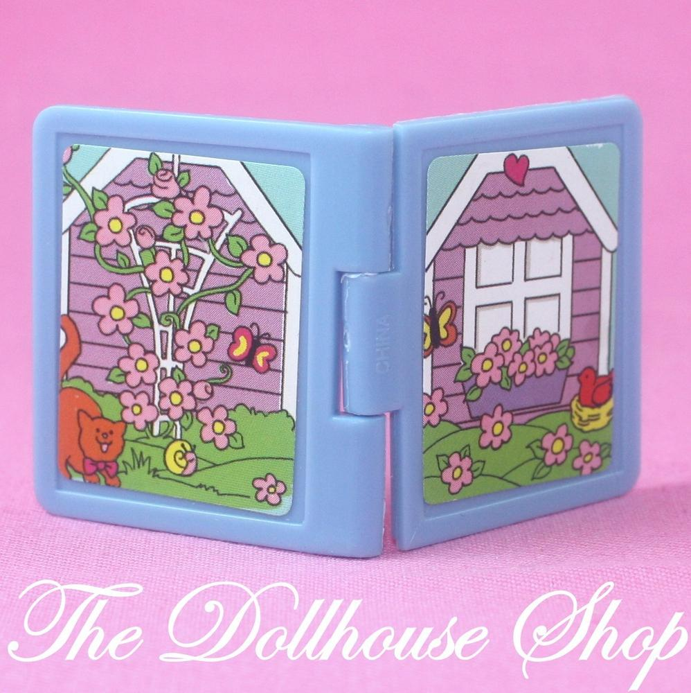 Fisher Price Loving Family Dream Dollhouse Miniature Blue Book for Doll Nursery-Toys & Hobbies:Preschool Toys & Pretend Play:Fisher-Price:1963-Now:Dollhouses-Fisher-Price-Dollhouse,Dream Dollhouse,Fisher Price,Kids Bedroom,Loving Family,Nursery Room,Playroom,Used-The Dollhouse Shop
