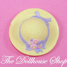 Fisher Price Loving Family Dream Dollhouse Mom's Yellow Hat Purple Flowers-Toys & Hobbies:Preschool Toys & Pretend Play:Fisher-Price:1963-Now:Dollhouses-Fisher-Price-Doll Dress Ups,Dollhouse,Dream Dollhouse,Fisher Price,Loving Family,Soft Furnishings,Used-Fisher Price Loving Family Dream Dollhouse Mom's Yellow Hat with Purple Flowers fits perfectly! Find it now at The Dollhouse Shop for fun playtime!-The Dollhouse Shop