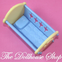 Fisher Price Loving Family Dream Dollhouse Nursery Baby Doll Crib Cradle Blue Yellow-Toys & Hobbies:Preschool Toys & Pretend Play:Fisher-Price:1963-Now:Dollhouses-Fisher-Price-Blue,Cribs & Cradles,Dollhouse,Dream Dollhouse,Fisher Price,Loving Family,Nursery Room,Used-The Dollhouse Shop