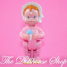 Fisher Price Loving Family Dream Dollhouse Nursery Pink Baby Girl Doll People-Toys & Hobbies:Preschool Toys & Pretend Play:Fisher-Price:1963-Now:Dollhouses-Fisher-Price-Baby,Dollhouse,Dollhouse Baby Dolls,Dolls,Dream Dollhouse,Fisher Price,Girl Dolls,Loving Family,Nursery Room,Pink,Twins,Used,White Dolls-Fisher Price Loving Family Dream Dollhouse pink baby girl doll with bottle, 2 3/4" poseable doll. Find it now at The Dollhouse Shop!-The Dollhouse Shop