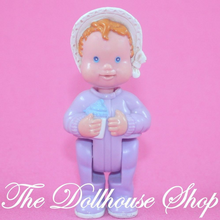 Fisher Price Loving Family Dream Dollhouse Nursery Purple Baby Girl Doll-Toys & Hobbies:Preschool Toys & Pretend Play:Fisher-Price:1963-Now:Dollhouses-Fisher-Price-Baby,Dollhouse,Dolls,Dream Dollhouse,Fisher Price,Loving Family,Nursery Room,Purple,Used-The Dollhouse Shop