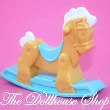 Fisher Price Loving Family Dream Dollhouse Nursery Toy Doll Tan Rocking Horse-Toys & Hobbies:Preschool Toys & Pretend Play:Fisher-Price:1963-Now:Dollhouses-Fisher-Price-Dollhouse,Dream Dollhouse,Fisher Price,Kids Bedroom,Loving Family,Nursery Room,Playroom,Used-The Dollhouse Shop