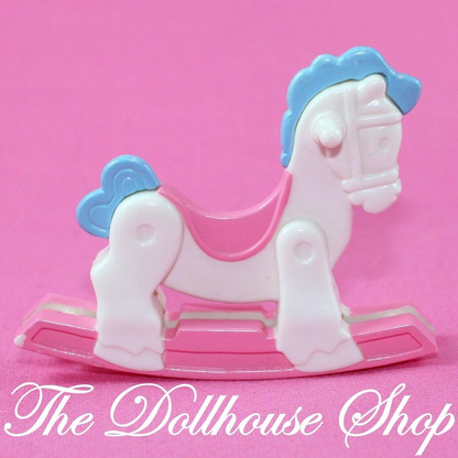 Fisher Price Loving Family Dream Dollhouse Nursery Toy Doll White Rocking Horse-Toys & Hobbies:Preschool Toys & Pretend Play:Fisher-Price:1963-Now:Dollhouses-Fisher-Price-Dollhouse,Dream Dollhouse,Fisher Price,Kids Bedroom,Loving Family,Nursery Room,Playroom,Used-The Dollhouse Shop