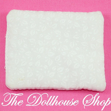 Fisher Price Loving Family Dream Dollhouse Parents Bedroom Bed Pillow-Toys & Hobbies:Preschool Toys & Pretend Play:Fisher-Price:1963-Now:Dollhouses-Fisher-Price-Bedroom,Dollhouse,Dream Dollhouse,Fisher Price,Loving Family,Parents Bedroom,Pillows,Used,White-The Dollhouse Shop
