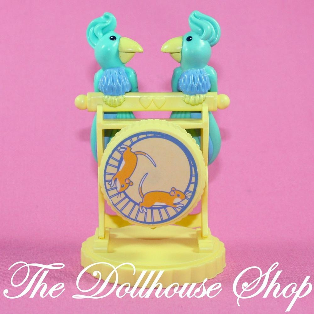 Fisher Price Loving Family Dream Dollhouse Pet Kissing Love Birds Hamster Wheel-Toys & Hobbies:Preschool Toys & Pretend Play:Fisher-Price:1963-Now:Dollhouses-Fisher-Price-Animals & Pets,Dollhouse,Dream Dollhouse,Fisher Price,Loving Family,Used-The Dollhouse Shop