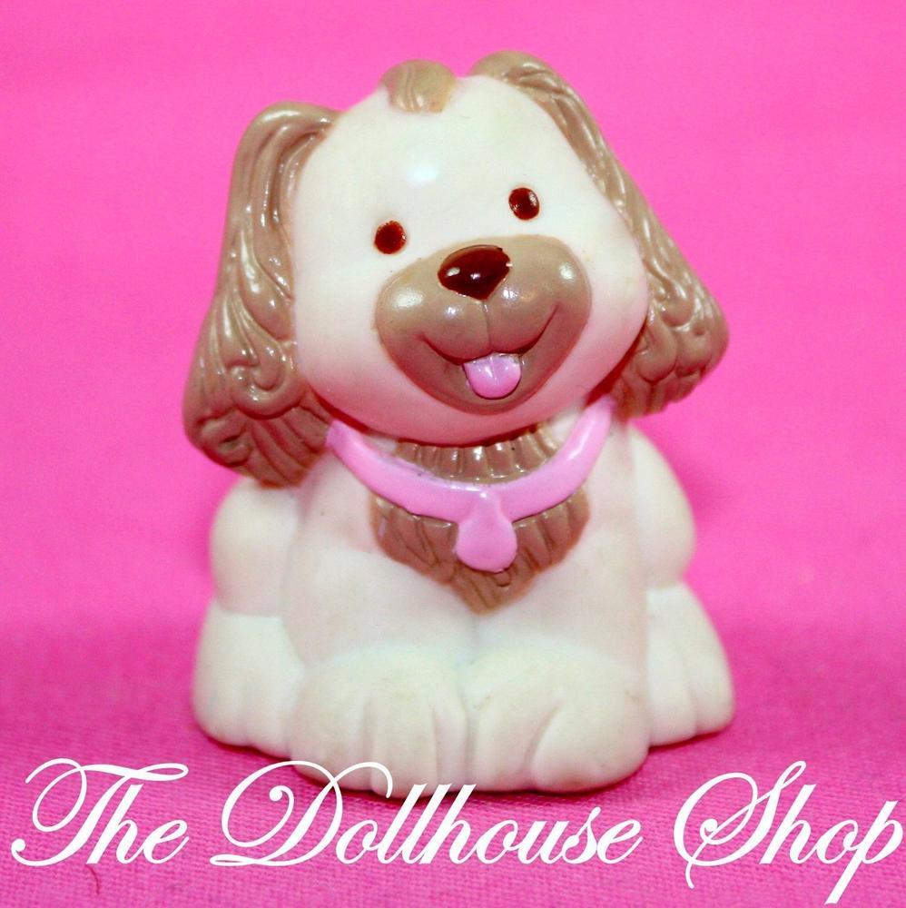 Fisher Price Loving Family Dream Dollhouse Pet Puppy Mother Dog Doggy-Toys & Hobbies:Preschool Toys & Pretend Play:Fisher-Price:1963-Now:Dollhouses-Fisher-Price-Animals & Pets,Backyard Fun,Dollhouse,Dream Dollhouse,Fisher Price,Loving Family,Used,White-Fisher Price Loving Family Dream Dollhouse Pet Puppy with pink collar, perfect for creative play. Find it now at The Dollhouse Shop!-The Dollhouse Shop
