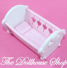 Fisher Price Loving Family Dream Dollhouse Pink Baby Girl Crib Cradle Nursery-Toys & Hobbies:Preschool Toys & Pretend Play:Fisher-Price:1963-Now:Dollhouses-Fisher-Price-Baby,Cribs & Cradles,Dollhouse,Dream Dollhouse,Fisher Price,Loving Family,Nursery Room,Used-Fisher Price Loving Family Dream Dollhouse Pink Baby Girl Crib, perfect for nursery play. Find it now at The Dollhouse Shop for endless fun!-The Dollhouse Shop
