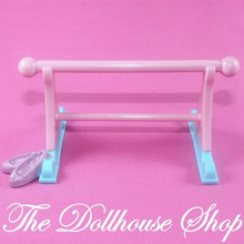 Fisher Price Loving Family Dream Dollhouse Pink Ballet Barre Bar Ballerina-Toys & Hobbies:Preschool Toys & Pretend Play:Fisher-Price:1963-Now:Dollhouses-Fisher-Price-Ballet Sets,Dollhouse,Dream Dollhouse,Fisher Price,Kids Bedroom,Loving Family,Used-The Dollhouse Shop